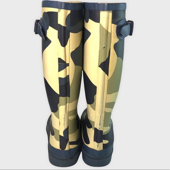 Mini Boden Blue Camo Rubber Wellington Boots US size 3 UE size 35 - Picture 2 of 8